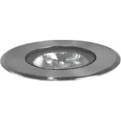 Brumberg Hybride vlakke grondspot inbouwlamp, 13cm Flat, alu / grijs / zink, Roestvrij staal, Modern