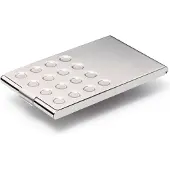 Durable Visitekaart etui Visitekaart doosje chroom (95 x 58 mm)