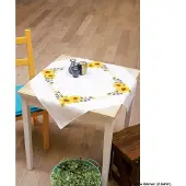 Vervaco - Tafelkleed kit - Zonnebloemen - PN-0021761 - Borduren - Borduurpakket - Borduurpakket volwassenen - Borduurpakket kind