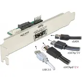 DeLOCK Slot bracket 1 x eSATApd 5 V / 12 V