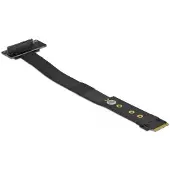 DeLOCK M.2 Key M to U.2 SFF-8639 NVMe Adapter angled with 20 cm cable