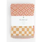 Sissy-Boy Donkeroranje handdoek en theedoek