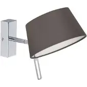 Brumberg Wandlamp 58131150, dimbaar, bruin / roest, Woon-/ Eetkamer, Textiel / Stof / Zijde, Modern, Wandlamp