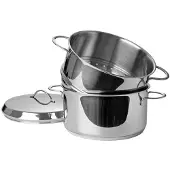 EuroCuisine Stomerset 16cm RVS Zilver zilver RVS Pan
