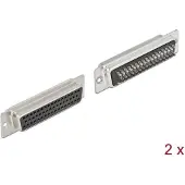 DeLOCK D-Sub HD 50 pin female metal, solder version, 2 pieces