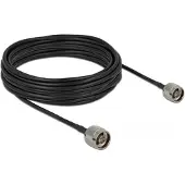 DeLOCK N (m) - N (m) kabel - LMR195/RF195 - 50 Ohm / zwart - 10 meter