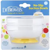 Dr. Brown's , No-Slip Suction Bowls, 4 Maanden +, 2 Verpakkingen