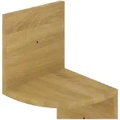 vidaXL Hoekwandschap 19x19x123 cm bewerkt hout sonoma eikenkleurig