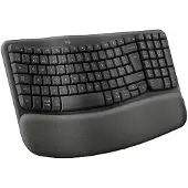Logitech Ergonomisch Toetsenbord - - Wave Toetsen - Grafiet - Spaans QWERTY - Draadloos