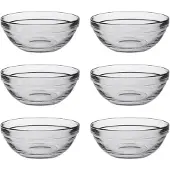 Duralex GIGOGNE transparante saladekom 310 ml - set van 6