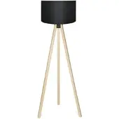Lux.pro Staande lamp 'Newport', 1 x E27, zwart