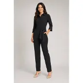 MI PIACE Travel Jumpsuit Dames - Zwart - Maat XL/42 - 202033