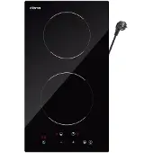 CIARRA 3000 W ingebouwde 2-pits inductiekookplaat met 9 vermogensniveaus, touchbediening, timer en veiligheidsfuncties, CRGDBIH2