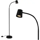 Briloner Vloerlamp Skriva, zwart, Woon-/ Eetkamer, metaal, Modern, vloerlamp