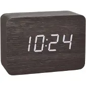 TFA-Dostmann 60.2549.01 Wekker Zendergestuurd Hout, Donkerbruin Alarmtijden: 1