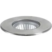 Brumberg Geboute inbouwlamp, Ø 11 cm, 15 W Boled, alu / grijs / zink, Roestvrij staal, Modern