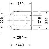 Duravit P3 Comforts Closetzitting softclose Wit