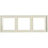 JUNG LS983W Frame 3-voudig LS 990 Crème-wit 1 stuk(s)