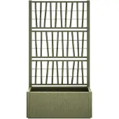 vidaXL Tuinplanter met Trellis Groen 80 x 36 x 140 cm PP