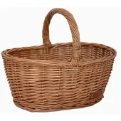 UNUS Wilgenmand Boodschappenmand 36x16x26cm bruin
