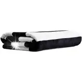 Homla - Towel - LAWENA - Black and White Stripes - 70x130 cm