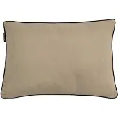 Garden Glory kussen Beige met zwarte rand, 50x70 cm
