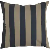 Garden Glory gestreept kussen Zwart-beige, 50x50 cm