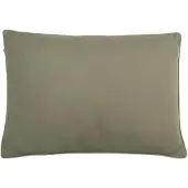 Garden Glory kussen Eucalyptusgroen met beige rand, 50x70 cm