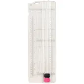 Vaessen creative Papiersnijder met Rilfunctie - 7,6 x 31 cm - Wit
