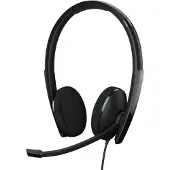 Epos ADAPT 160 USB II - ADAPT 100 Series - Headset On Ear headset Kabel Stereo Zwart Noise Cancelling Volumeregeling, Microfoon uitschakelbaar (mute)