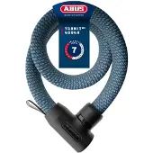 ABUS Fietsslot Textiel-kettingslot - YARNIT 4004K - Security level 7 - beige - 110 cm - Geschikt voor elektrische fietsen en stadsfietsen - lichtgewicht - slechts 0,88 kg