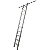 Krause kastenladder, aluminium, met 2 paar inhanghaken/opberghaken, 6 treden