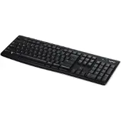 Logitech K270, Volledig formaat (100%), Draadloos, RF draadloos, QWERTY-indeling, Zwart