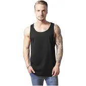 Urban Classics Tanktop - Jersey Big Tank - S tot XXL - voor Mannen - zwart - Maat L