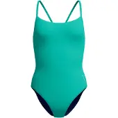 Speedo - Women's Solid Racerback 1 Piece - Badpak L, turkoois