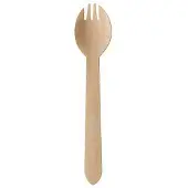 Papstar 100 Sporks, hout pure 16 cm