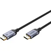 UNITEK C1628GY01-5M DisplayPort kabel Zwart, Grijs