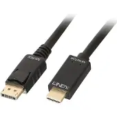 Lindy - Câble adaptateur - DisplayPort mâle verrouillé pour HDMI mâle - 50 cm - passif support 4K