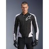Alpinestars Viper Air V4, stoffen jas ,Wit/Zwart ,S
