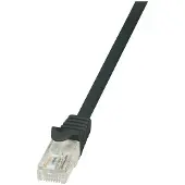 Logilink CAT 6 patchkabel, U/UTP, EconLine, zwart, 0,25 meter