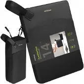Innostyle Set Laptoptas Dames / Heren - Laptophoes 14 inch - Waterdicht - Gadgetkoffer - Zwart
