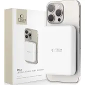 Tech-Protect Life MagSafe Draadloze Powerbank 10000 MAh Wit