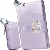 Innostyle Set Laptoptas Dames - Laptophoes 15 6 / 16 inch - Waterdicht - Gadgetkoffer - Paars