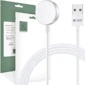 Tech-Protect Magnetische oplaadkabel Ultraboost, 120 cm, wit, voor Apple Watch