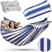 EHokery Grote 2-persoons XXL Hamak Tuin - Sterk & Comfortabel - Marine Kleur