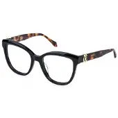Just cavalli VJC128V 53/19/140 Zwarte Glanzende Acetaat Bril Vrouw VJC128V
