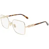 Ferragamo SF2241 56/17/145 Gele goud Metalen Zonnebril VROUW SF2241