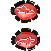 Alpinestars GT Tech, knie schuivers ,Rood/Wit ,Een maat