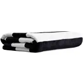 Homla - Towel - Black and White Striped - 100x150 cm