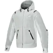 Alpinestars Moflow Air Tech Hoodie, stoffen jas ,lichtgrijs/zwart ,M